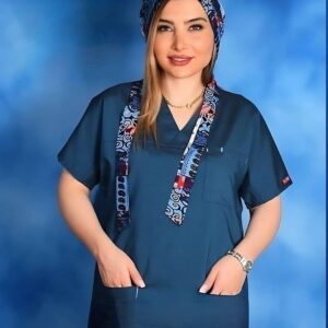 اسکراب شلوار سبز کله غازی طرح جین یوفلکس U-FLEX