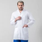 روپوش پزشکی مردانه مدل یقه انگلیسی