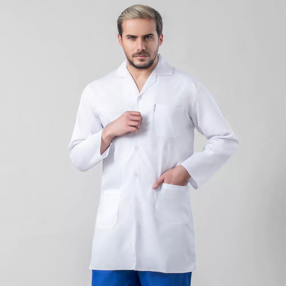 روپوش پزشکی مردانه مدل یقه انگلیسی