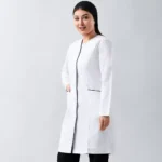 روپوش پزشکی زنانه مدل یقه هفت بلک لاین