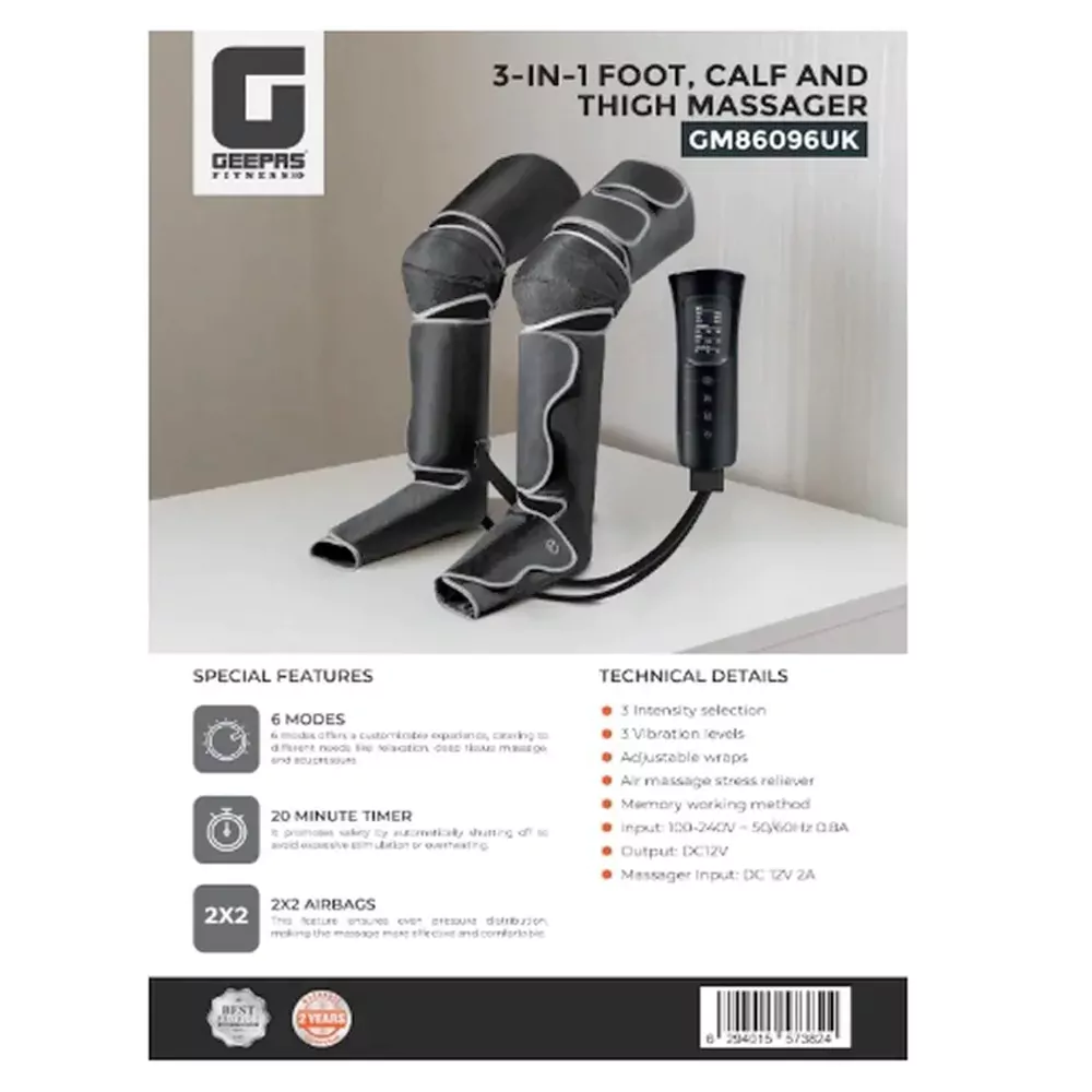 ماساژور کف پا، ساق، زانو و ران پا جیپاس مدل GM86096UK