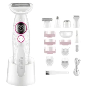 ست اصلاح موی صورت و بدن بانوان 11 کاره کیمی مدل km-7101