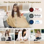 پانچو و پتو حرارتی گرمایشی Portable Heated Shawl