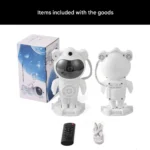 چراغ خواب پروژکتوری کهکشانی فضانورد اسپیکردار Astronaut Star Light