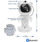 چراغ خواب پروژکتوری کهکشانی فضانورد اسپیکردار Astronaut Star Light