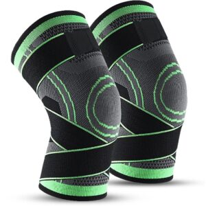 زانوبند کشی الاستیک مدل بند دار KNEE SUPPORT FEIMOSHI