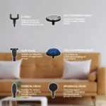 ماساژور تفنگی سرمایشی و گرمایشی دسته بلند مدل KH826