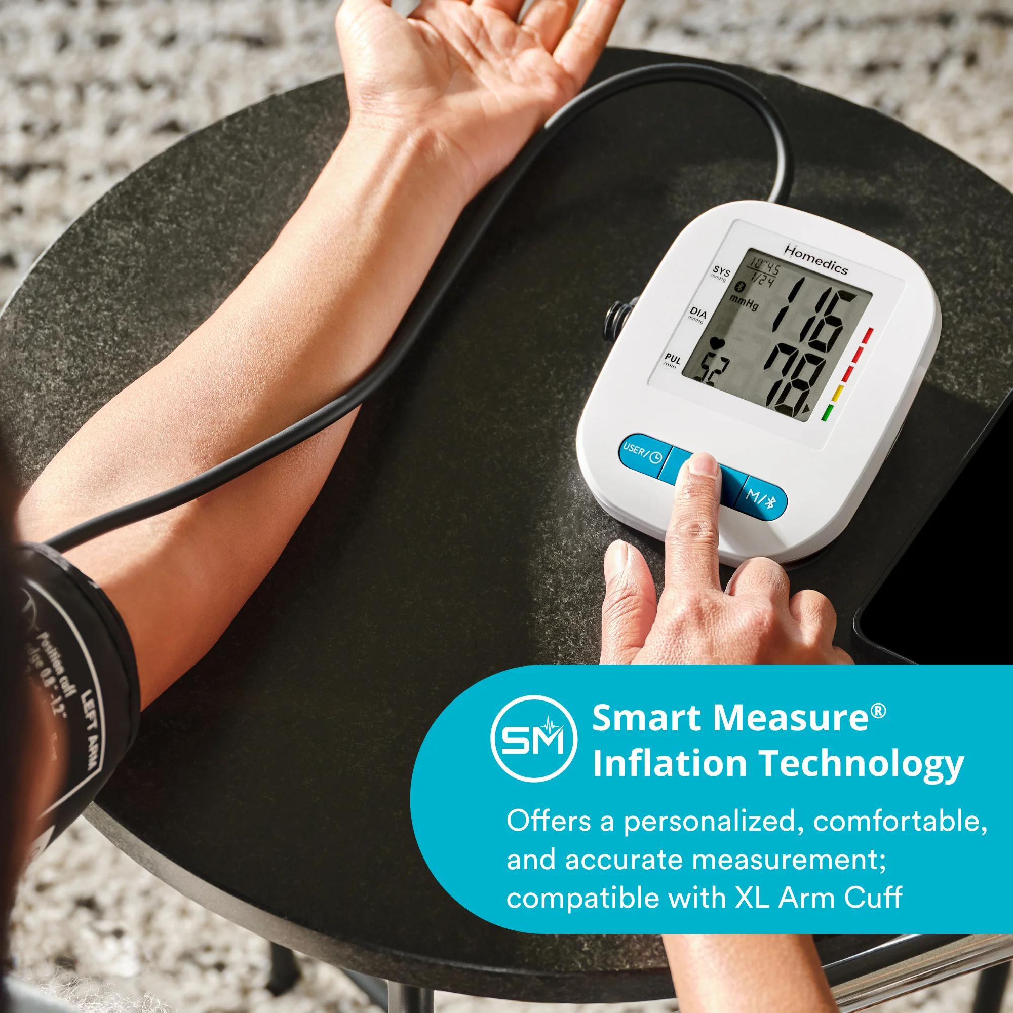 فشارسنج بازویی هومدیکس Homedics 500 Series مدل BPA-900BT-WT