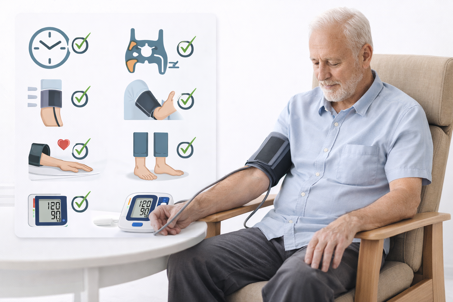 خطاهای رایج در اندازه‌گیری فشار خون در خانه