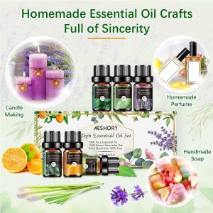 اسانس خوشبو کننده دستگاه بخور Essential Oil Set شش تایی حجم 10 میل