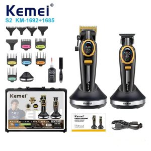 ست اصلاح موی سر و صورت KEMEI KM-1692+1685 - دکتر گالری